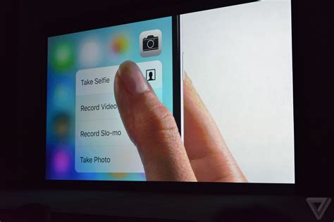 Apple Brings 3d Touch To The Iphone 6s The Verge