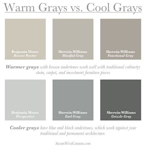 The Color Scheme For Warm Grays And Cool Grays