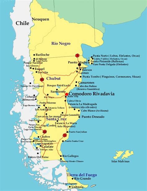 Porque es importante un mapa para planificar tu viaje a patagonia. Patagonia Argentina Mapa