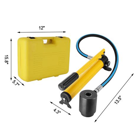 2 Hydraulic Knockout Punch Driver Kit Durable Portable Cutter Strong