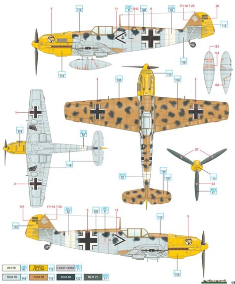 Messerschmitt Bf 109E 7 Trop JG 27 North Africa Camouflage Color