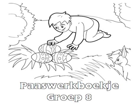 Kleurplaat Pasen Groep 8