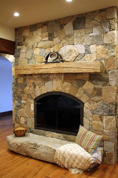 Incredible Stone Fireplace Gallery With Low Cost Home Decorating Ideas
