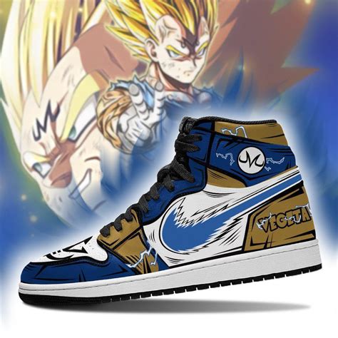 Des guerriers si impressionnants qu'ils ont juste à. Vegeta Jordan Sneakers Dragon Ball Z Anime Shoes Vegeta Saiyan Blue - Gear Anime