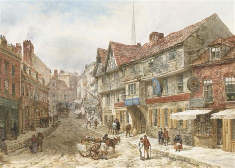 Nostalgia History Painting Shrewsbury Victorian Street