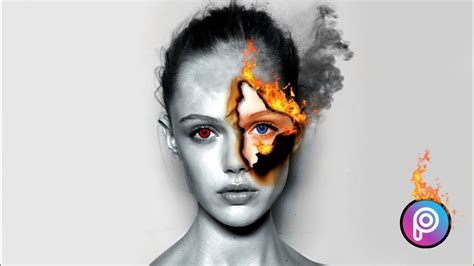 Fire Face Editing In Picsart Mobile Photo Editing Ideas Youtube