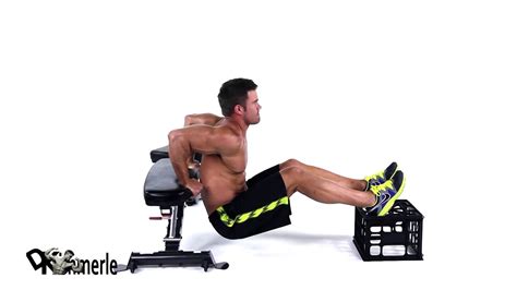 Bench Dips Triceps At Home Exercise Youtube