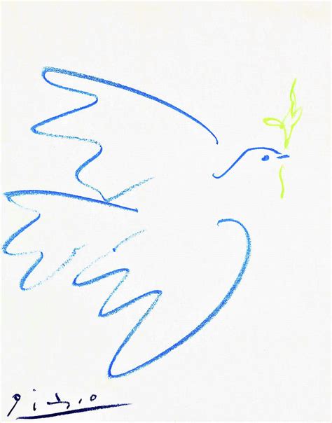 Dove Of Peace Digital Remastered Edition Painting By Pablo Picasso