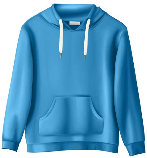 Sweatshirt Clipart Blue Hoodie Sweatshirt Blue Hoodie Transparent Free