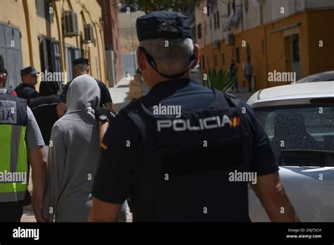 A National Police officer during a police operation on July 7, 2022 in