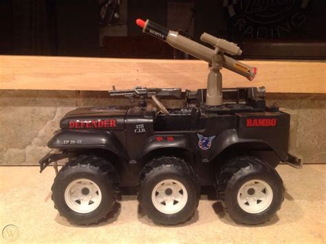 Vintage Coleco Rambo 6x6 Jeep Defender Forces Of Freedom Toy Assault