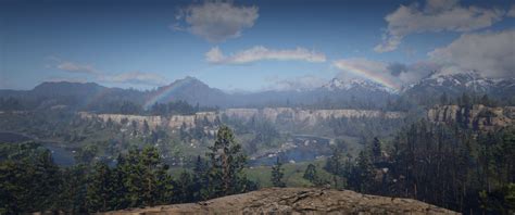 Wallpaper : Red Dead Redemption 2, Video Game Landscape, rainbows