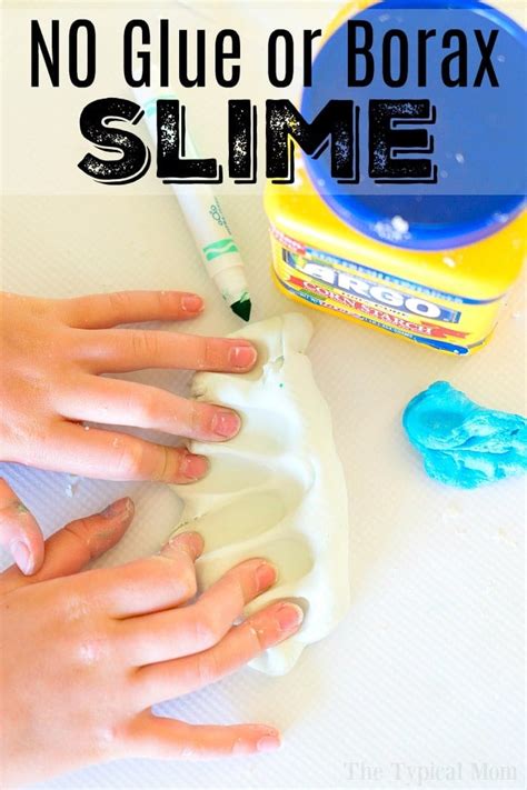 Make simple dark green slime without borax. How to Make Slime Without Glue · The Typical Mom