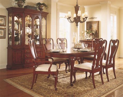 Cherry Grove Classic Antique Cherry Oval Leg Extendable Dining Room Set From American Drew