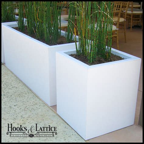 White modern ceramic planter box , perfect for any indoor and outdoor location. Urban planters, Composite Urban Chic Planter Box, white ...