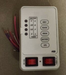 From the potable water in your freshwater tank to the black water in your holding tank, your levels are right there at the push of a button. RV/Camper White KIB Systems Monitor Panel Grey/Black/Fresh ...