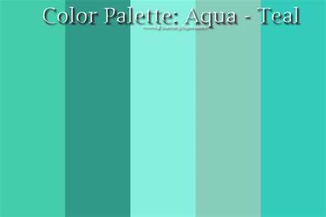Color Palette Aqua And Teal Stunning Expressions