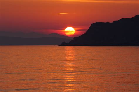 Arillas Sunset In Corfu Greek Celestial Sunset Travel Outdoor