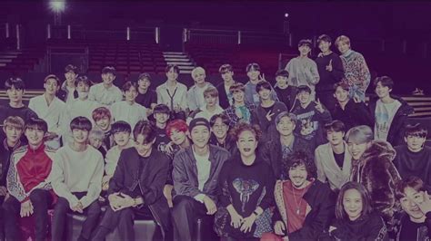 mnet releases legendary photo of bts got7 seventeen wanna one and more together from the 2018