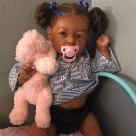 22 African American Kelly Reborn Baby Doll Girl With Coos And Heartbeat