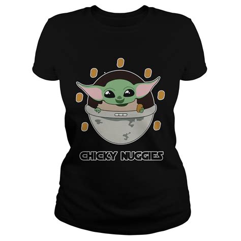 The unnamed character is known as yiddle that resembles an infant version of the star wars character yoda. Baby Yoda The Mandalorian Chicky Nuggies shirt - Trend Tee ...