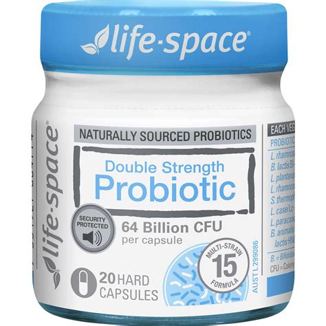 Life Space Double Strength Probiotic Capsules 20 Pack Woolworths