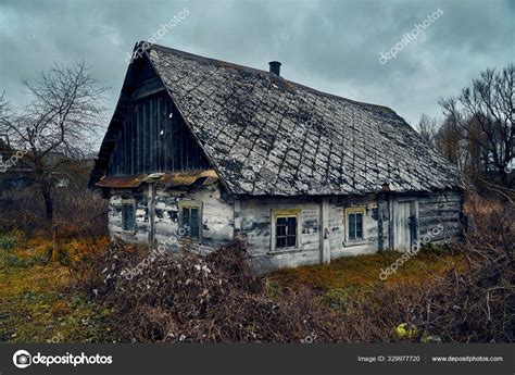 A Terrible Mysterious Apocalyptic View An Abandoned House In The