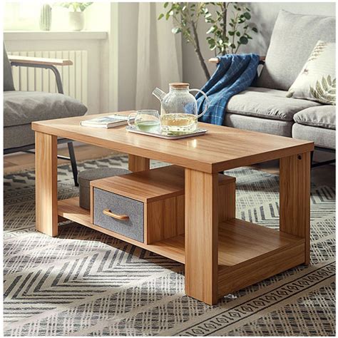 Factory Price Wooden Modern Tea Table Living Room Center Table Coffee