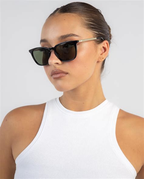 Le Specs Huzzah Sunglasses In Black Green Mono Fast Shipping And Easy Returns City Beach Australia