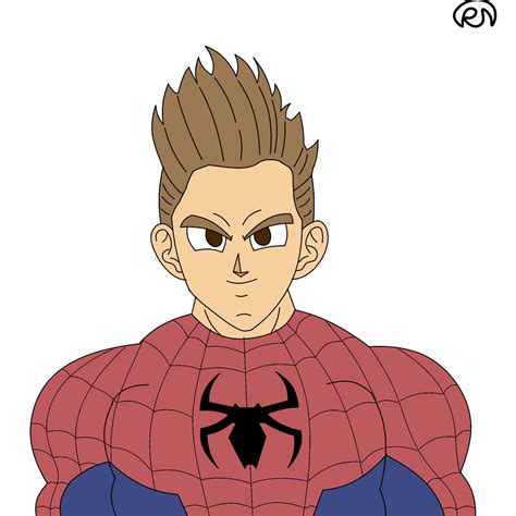 Spiderman In Dbz Dragon Ball Z Style By Nakajimaarts On Deviantart