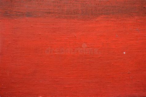 Abstract Painted In Red Canvas Colorful Art Background Stock Image