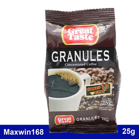 Great Taste Granules Concentrated Coffee 25g Shopee Philippines