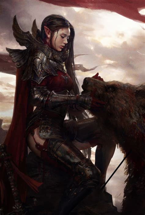 Pathfinder Kingmaker Assorted Portraits Fantasy Female Warrior