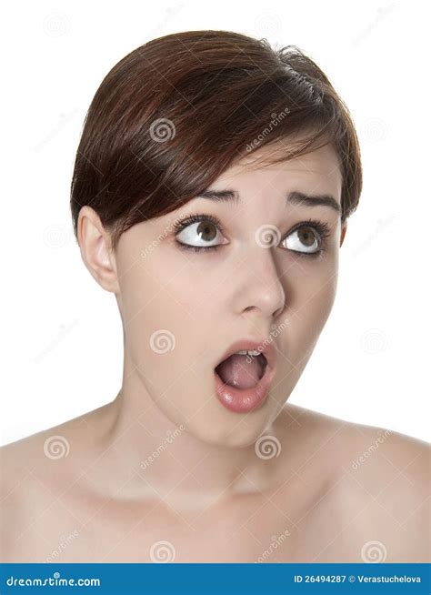 Young Girl Wit Open Mouth Stock Image Image Of Attractive 26494287