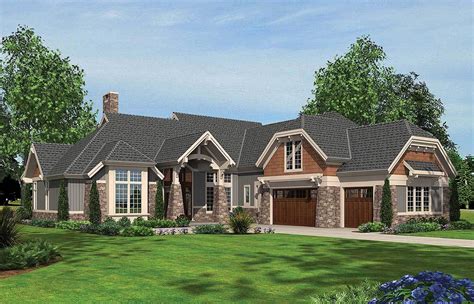 House plan 1525 is a conceptual design with two master suites suites on the first floor and two additional bedrooms upstairs. Arts and Crafts with Two Master Suites - 69462AM ...