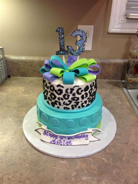 Pin By Ashlee Osborne On 13th Birthday Cake 13 Birthday Cake