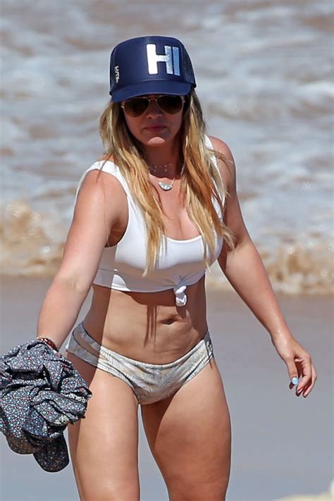 Hilary Duff In Bikini At The Beach In Maui 07042017 • Celebmafia