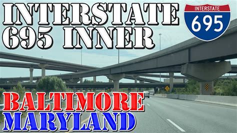 I Inner Baltimore Beltway Full Loop All Exits Baltimore Maryland K Highway Drive
