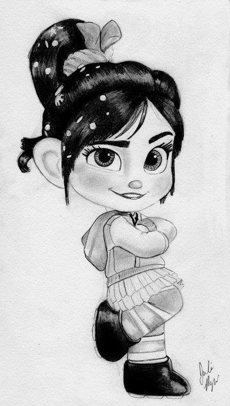Here Is A Small Drawing Of Vanellope Von Schweetz From The Animated