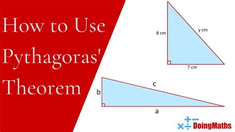 How To Use Pythagoras Theorem A Quick Maths Lesson Video Youtube