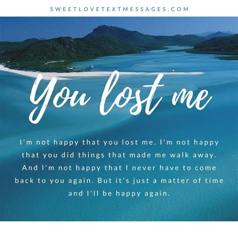 You Lost Me Quotes And Saying For Her Or Him Love Text Messages