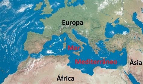 Mar Mediterrâneo Mapa Mapa