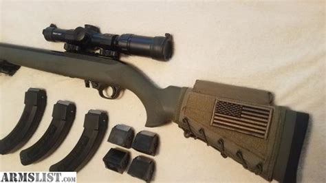 Armslist For Sale Ruger 1022 Custom W Hogue Stock Bull Barrel