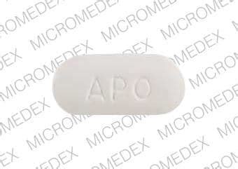 Pill Finder Apo Ran White Elliptical Oval Medicine