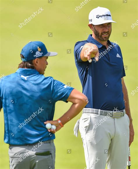 Dustin Johnson Rickie Fowler On 2nd Editorial Stock Photo Stock Image