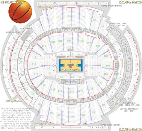 Madison square garden seating chart detailed seats rows and sections