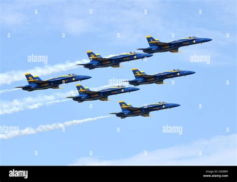 The Us Navy Flight Demonstration Squadron The Blue Angels Fly In
