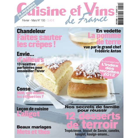 Cuisine Et Vins De France N°150 Marie Claire