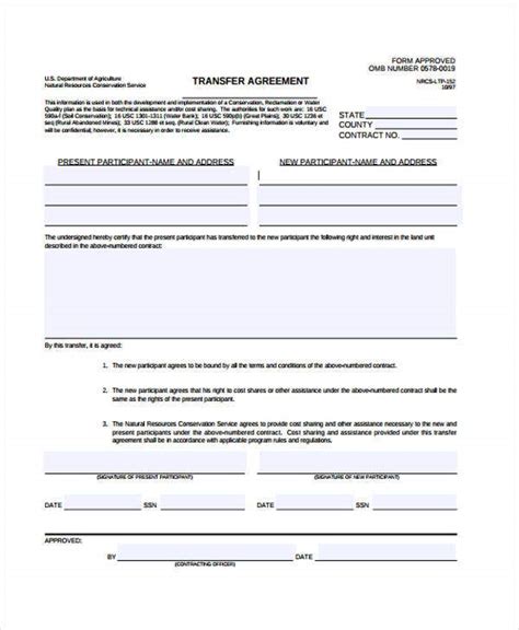 Business Transfer Agreement Template
