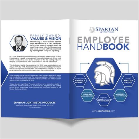 Spartan Light Metal Product Employee Handbook Front And Back Cover